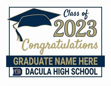 Dacula Graduation Signs | FREE SHIPPING | A Better Sign