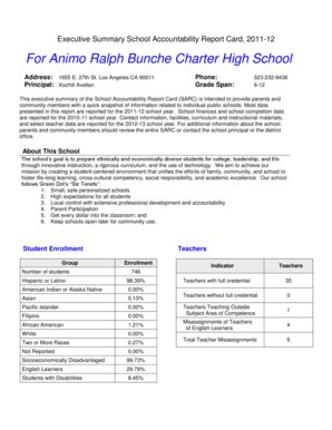 Animo Bunche High School - Fill Online, Printable, Fillable, Blank | pdfFiller