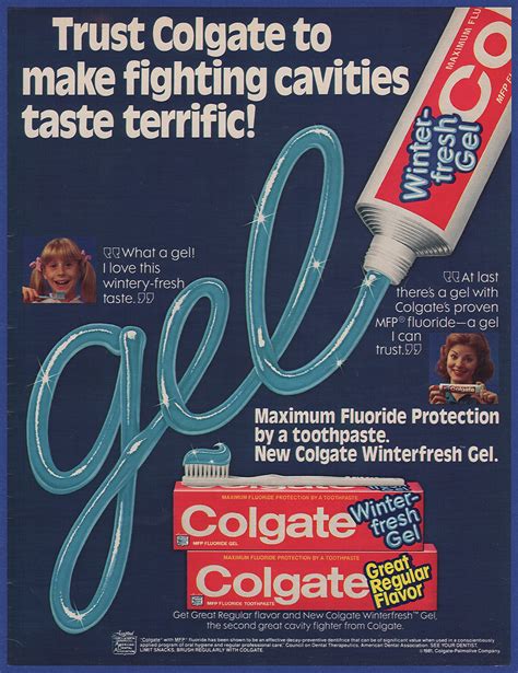 Colgate Toothpaste Poster