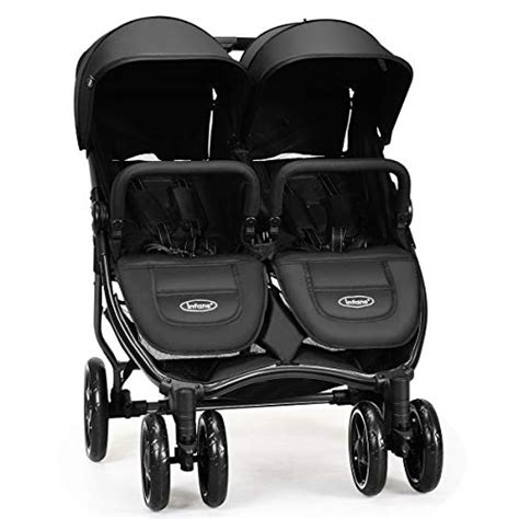 INFANS Double Stroller, Lightweight & Easy Folding Duo Baby Stroller ...