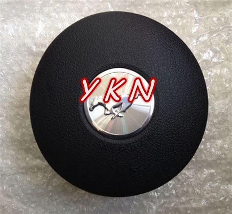 Steering Wheel Airbag cover For Mustang airbag cover with LOGO Free shipping-in Steering Covers ...