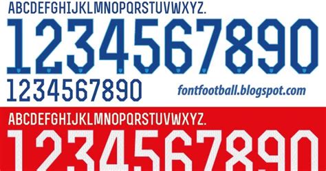 FONT FOOTBALL: Font Vector USA World Cup 2014 kit