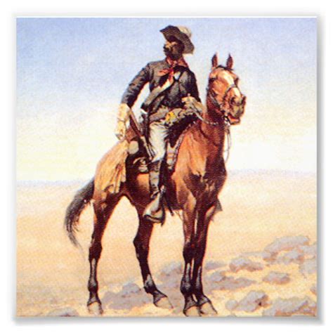 Frederic Remington Western Art “Black Cavalryman” Photo Print | Zazzle.com