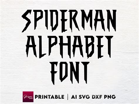 Spiderman Clipart Font Spiderman Vector Font Superhero Font Svg - Gambaran