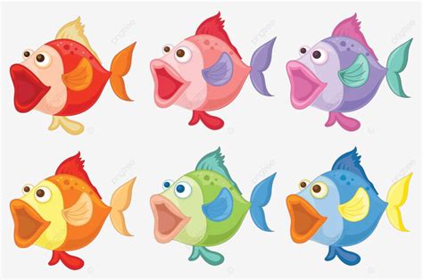 Smiling Fishes Sea Isolated Live Vector, Sea, Isolated, Live PNG and Vector with Transparent ...