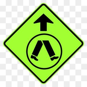 Mutcd Sign Assembly - Pedestrian Crossing Ahead Sign - Free Transparent ...