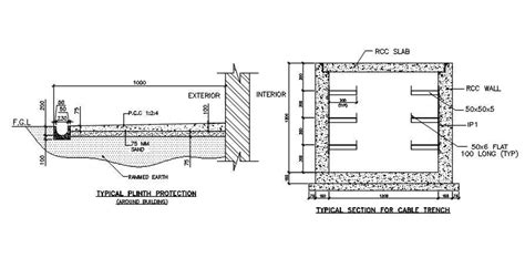 Plinth Beam Section Detail Is Provided .download Autocad Drawing File 129