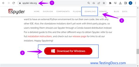 Install Spyder Python IDE - TestingDocs.com