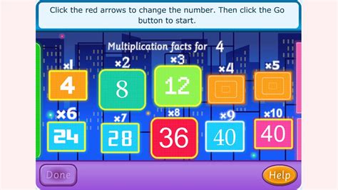 How to play Multiplication Facts game | Free online games | MantiGames ...