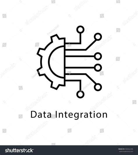 Data Integration Vector Line IconIntegration#Data#Vector#Icon | Data ...