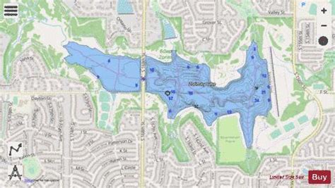 Zorinsky Lake Fishing Map | Nautical Charts App