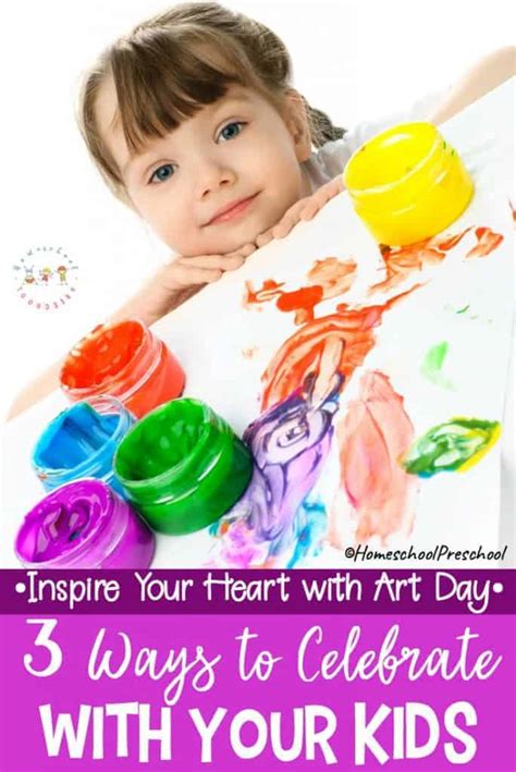 How to Celebrate Inspire Your Heart with Art Day with Preschoolers