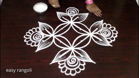 Small Rangoli Designs With Dots For Daily