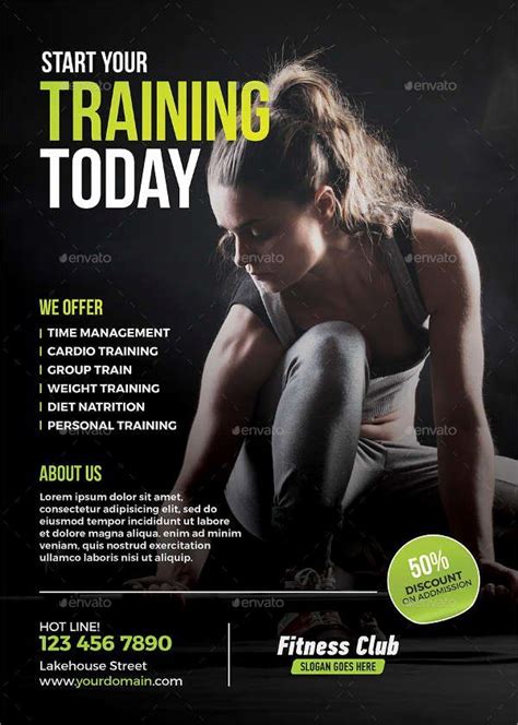 Personal Trainer Flyer Template Best Of Personal Trainer Flyer Template 12 Michigan | Fitness ...