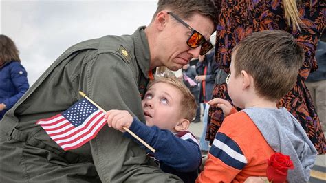 Lemoore Naval Air Station squadrons return home after record deployment - YouTube