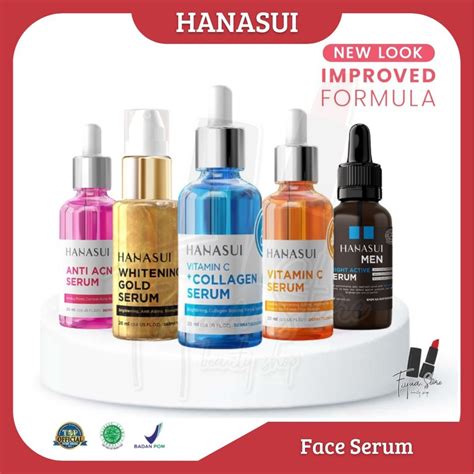 Jual HANASUI Face Serum Whitening Gold | Vitamin C + Collagen | Anti ...