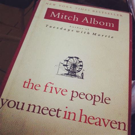 The five people you meet in heaven - Mitch Albom | Book worth reading, Good books, Book worms