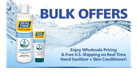 Hand Sanitizer Bulk | Real Time Pain Relief