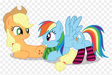 My Little Pony Rainbow Dash And Fluttershy Kiss