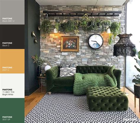 20+ Dark Green Walls In Living Room - DECOOMO