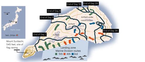 Iwo Jima Memorial Map