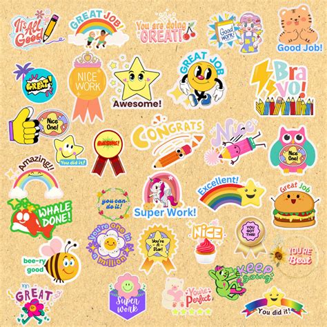 Good Job Stickers, Reward Stickers, Teaching Stickers, Great Job ...