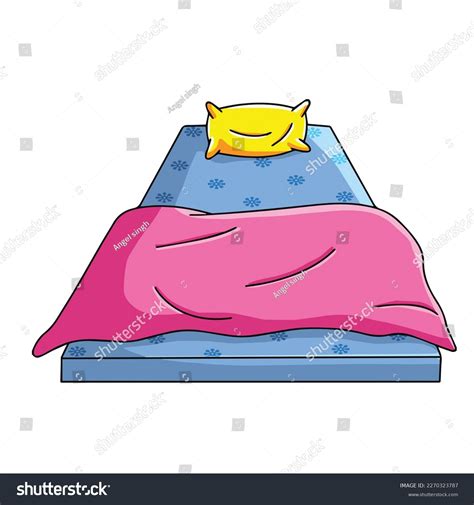 Cute Cartoon Bed Clipart Page Kids Stock Vector (Royalty Free) 2270323787 | Shutterstock