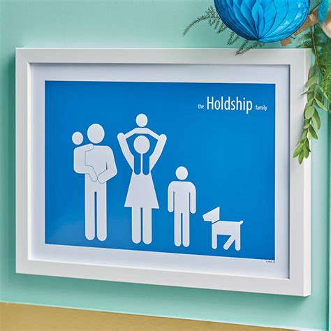 personalised family poster by a piece of | notonthehighstreet.com