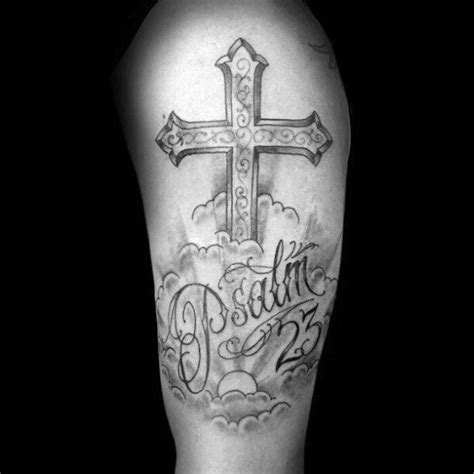 40 Psalm 23 Tattoo Designs For Men - Bible Verse Ink Ideas | Psalm 23 ...