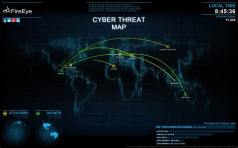 Fireeye Cyber Threat Map by WoodyDotNet on DeviantArt