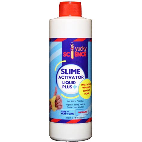 Buy Yucky Science Slime Activator Liquid Plus 200 ml Bottle. Make Your Favorite Slime at Home ...