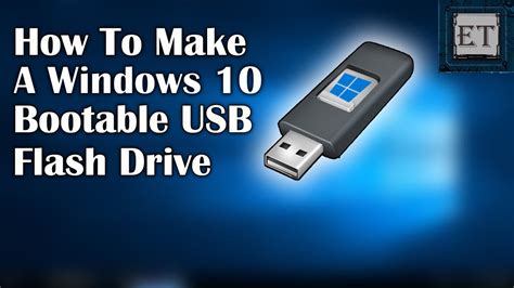 How To Make A Windows 10 Bootable USB For FREE - YouTube