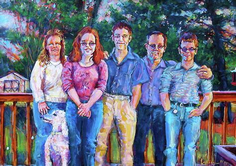 Charles' Family Portrait Painting by Les Leffingwell - Pixels