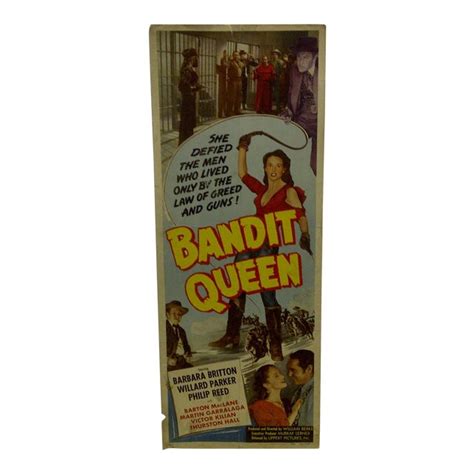 Vintage Movie Poster "Bandit Queen" 1950 | Chairish