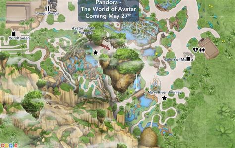 Disney World Maps Updated to Add Pandora: World of Avatar | DisKingdom.com