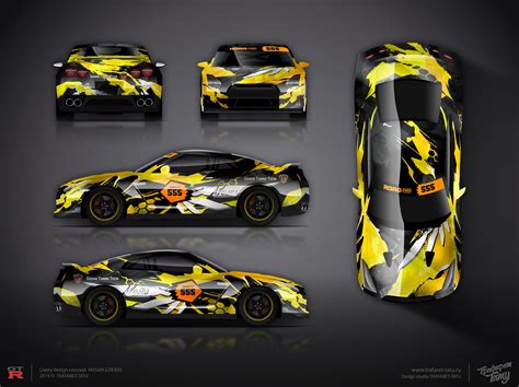 The approved creative wrap design for Nissan GTR R35 Godzilla ...