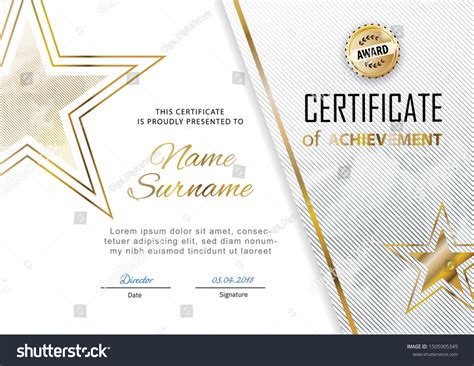 34.810 Certificate star template Görseli, Stok Fotoğraflar ve Vektörler | Shutterstock