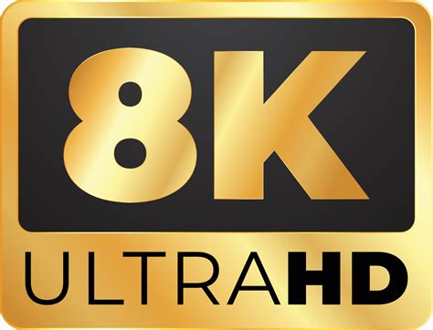 8K Resolution Ultra Hd Logo, 8k high definition vector illustration, 8k ...