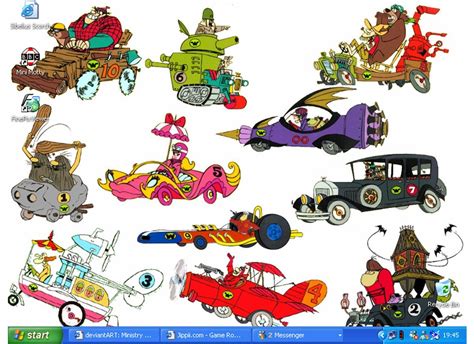 Wacky Races by bluestar63.deviantart.com on @DeviantArt | 80's cartoon fun | Pinterest