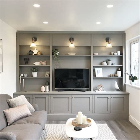 Living Room Interior Design Lighting Trends | Living room wall units, Living room built ins ...