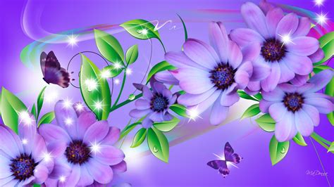 Beautiful Butterflies and Flowers Wallpapers (56+ images)