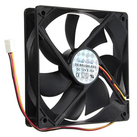 12V 3Pin CPU Cooler Small Cooling Fan 120mmx120mmx25mm Silent Cooling ...