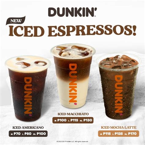 New Dunkin Iced Coffee: Americano, Macchiato, Mocha Latte