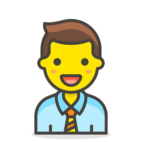 Man office worker emoji clipart. Free download transparent .PNG | Creazilla