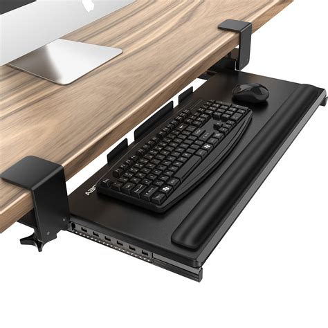 Buy AboveTEK Large Keyboard Tray Under Desk with Wrist Rest, 26.7"×11 ...