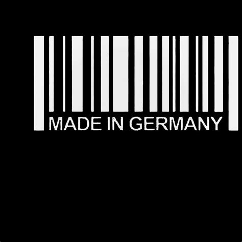 Made In Germany Barcode Decal Sticker