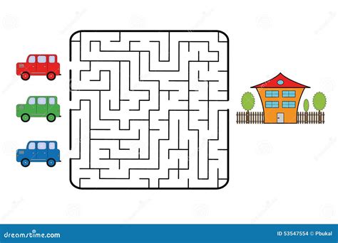 Maze Stock Vector - Image: 53547554