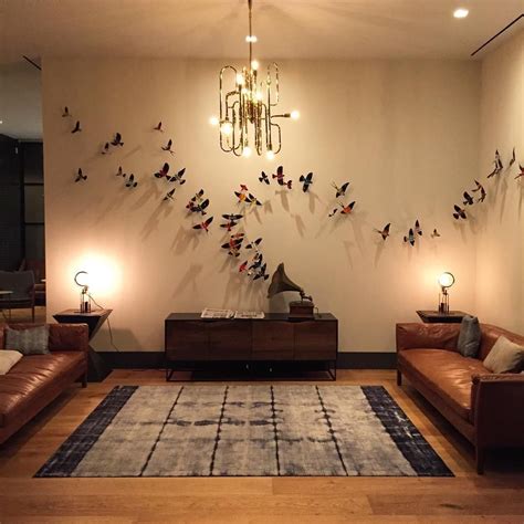 3D bird wall art float from a gramophone line music notes. Hotel Van Zandt - A Kimpton Hotel ...