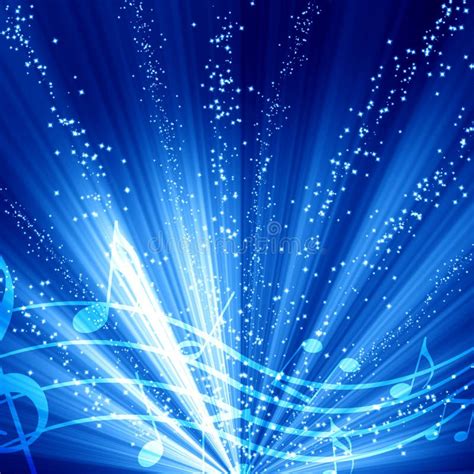 Blue Abstract Music Vector Background - Flyer Stock Vector - Illustration of creative, clip ...