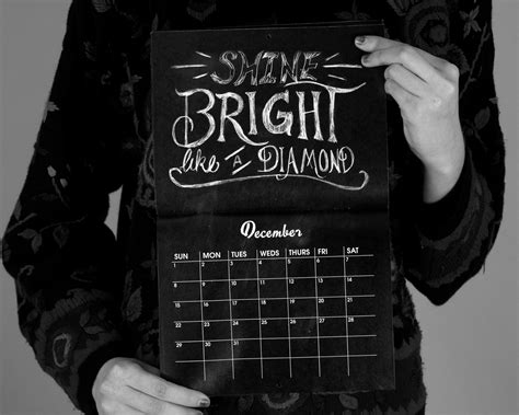 Chalkboard Calendar on Behance